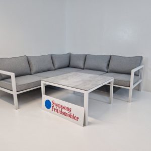 BELFORT Hörnsoffa Vit