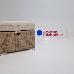 HACIENDA Fotpall inkl. ljusbeige dyna Seagrass