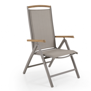 ANDY Positionsstol Khaki/Khaki/Teak