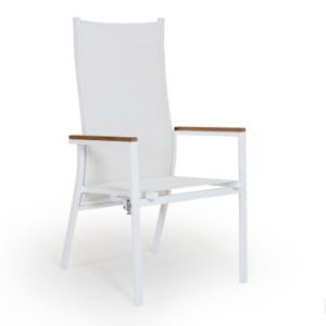 AVANTI Pos.stol Vit/Vit/Teak