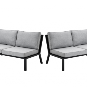 BELFORT 2-sits Avslut H+V inkl dyna Svart