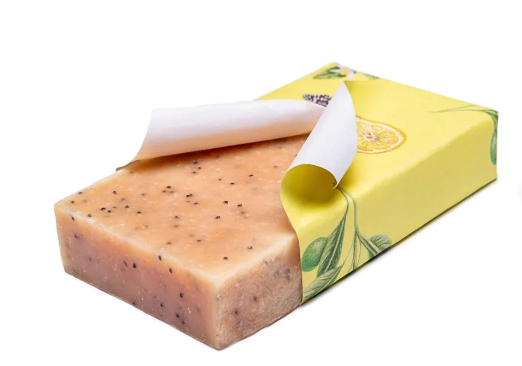 Exfolieringstvål vegan med citron och vallmofrön - Bild 3