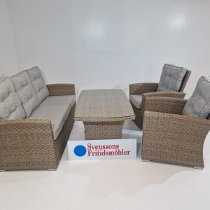 MONACO Soffgrupp m. recliner fåtölj Seagrass