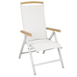 ANDY Positionsstol Lightgrey/Offwhite/Teak
