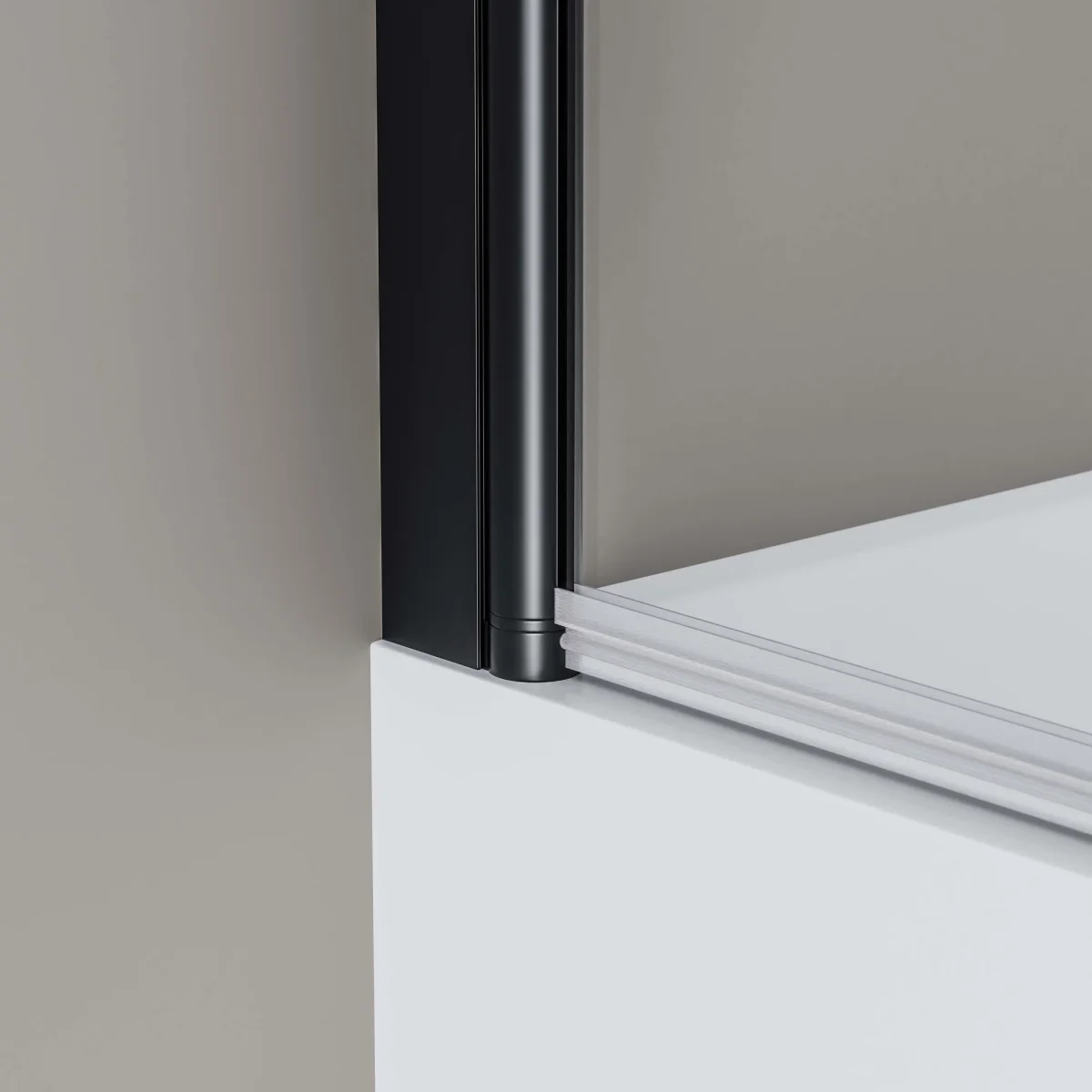 Duschskåp Nano realglas 6mm NT209 - 120 x 140 cm - profilfärg valbar - Bild 4